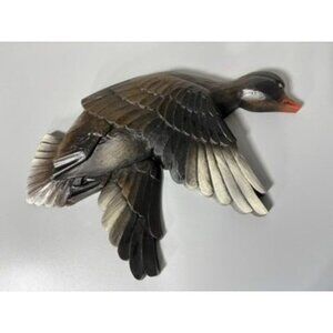 Vtg 1961 Syroco Wall‎ Hanging Flying Duck Mallard Decor Man Cave Hunting